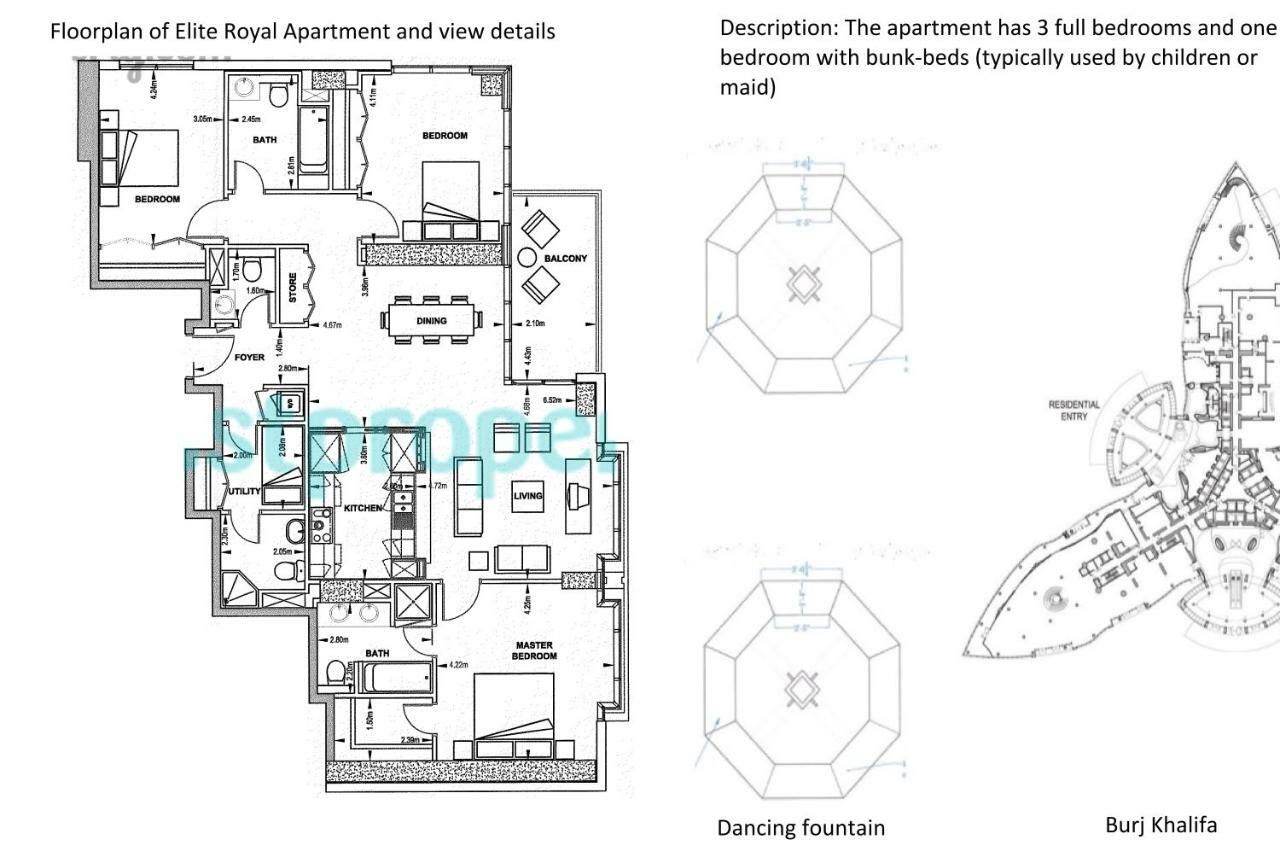Elite Royal Apartment - Burj Residences T5 | Diamond Dubai Esterno foto